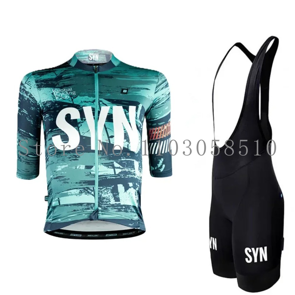Cycling Commuter Jacket - SYN Jersey Men's Bib Sponge Cushion
