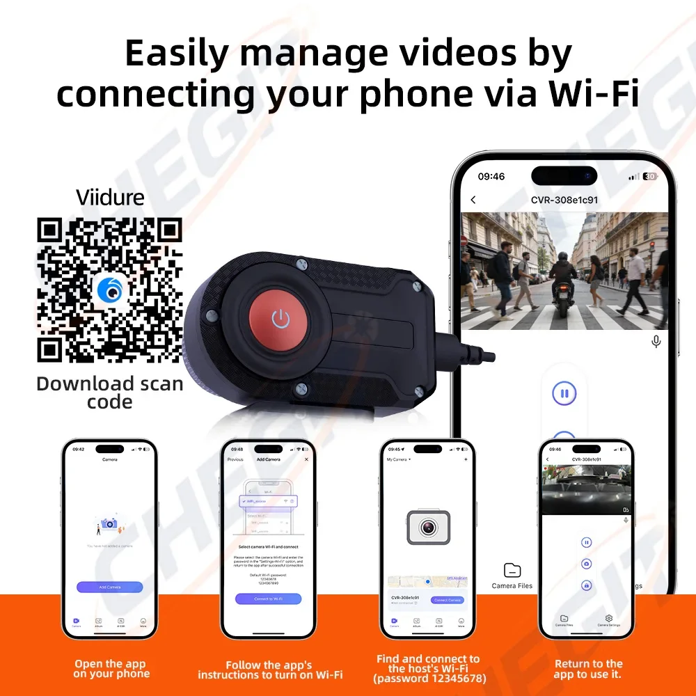 Motorcycle DVR 2K HD WiFi With - Cycling Loop review and price