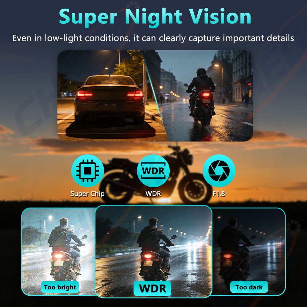 New 2K HD Motorcycle DVR Water - Cycling Loop review and price