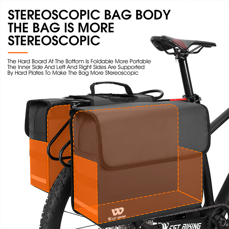 WEST BIKING 36L Large Capacity - Panniers Waterproof Rear review and price