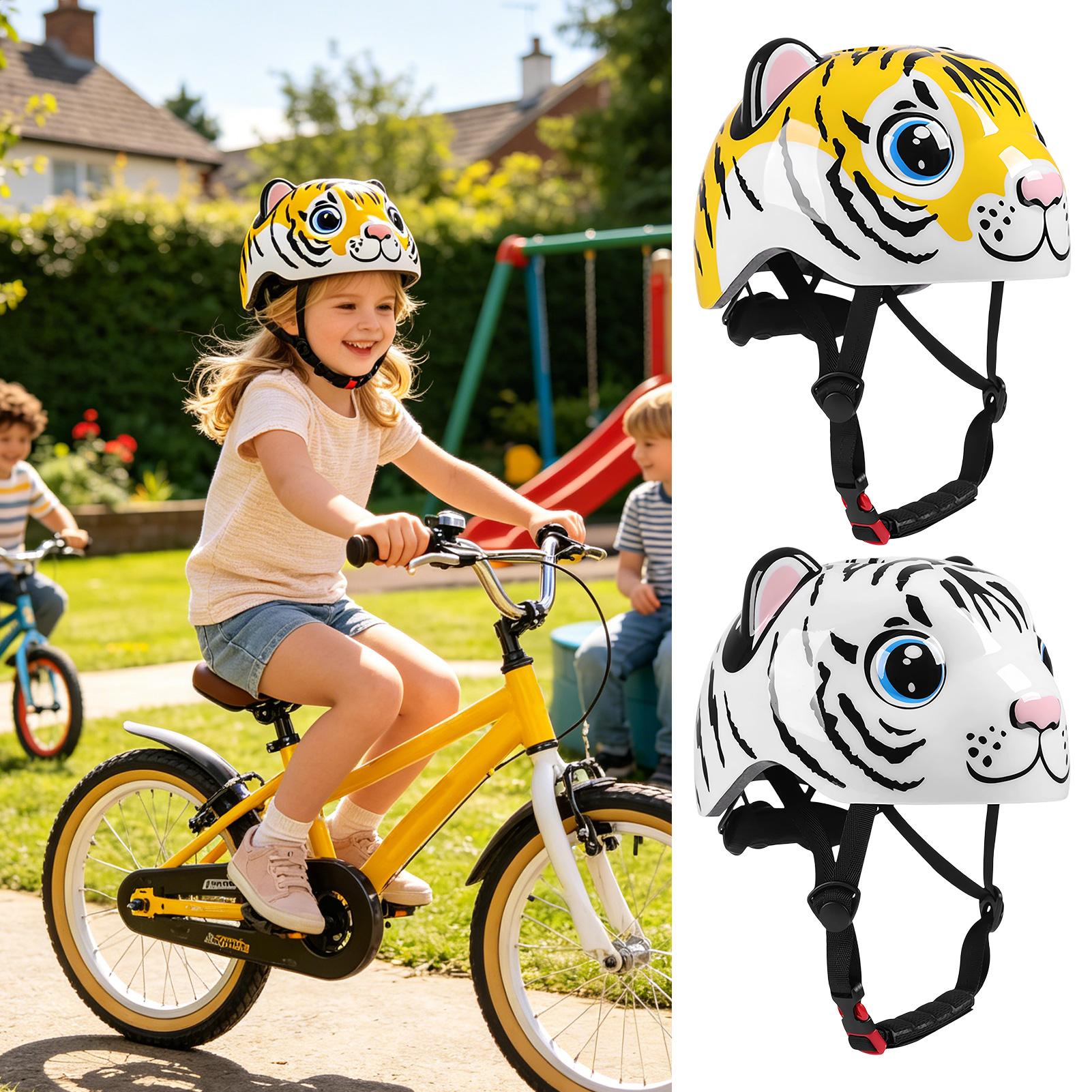 Kids Helmet Tiger Pattern Adju - Commute Cycling Helmet review and price