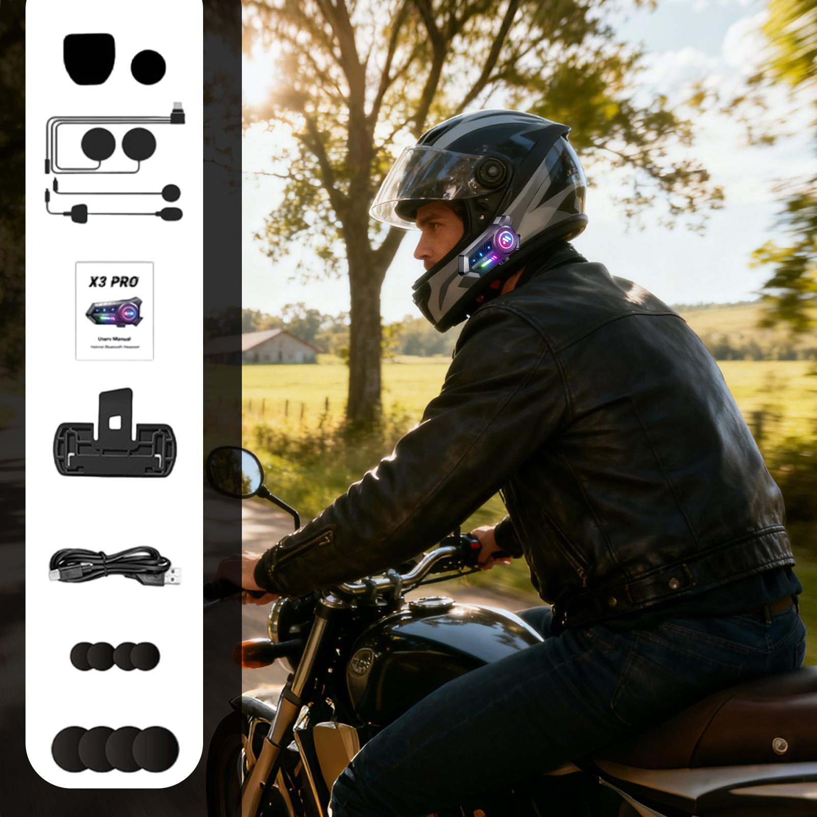 Motorcycle Headphones Wireless - Commute Cycling Helmet review and price