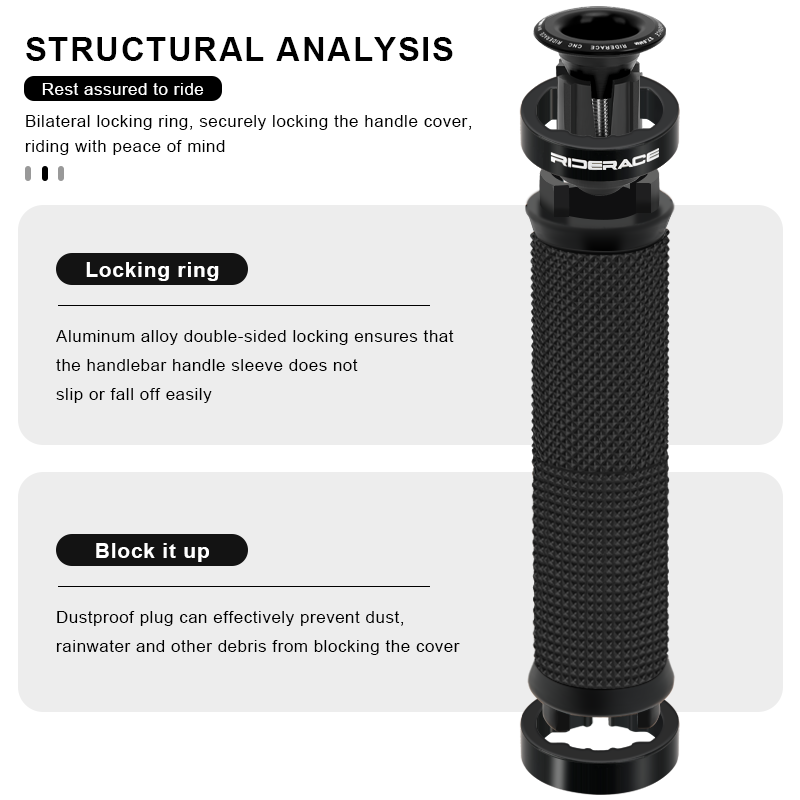 1Pair Bike Grip With End Cap F - Bell Handlebar Ring review and price