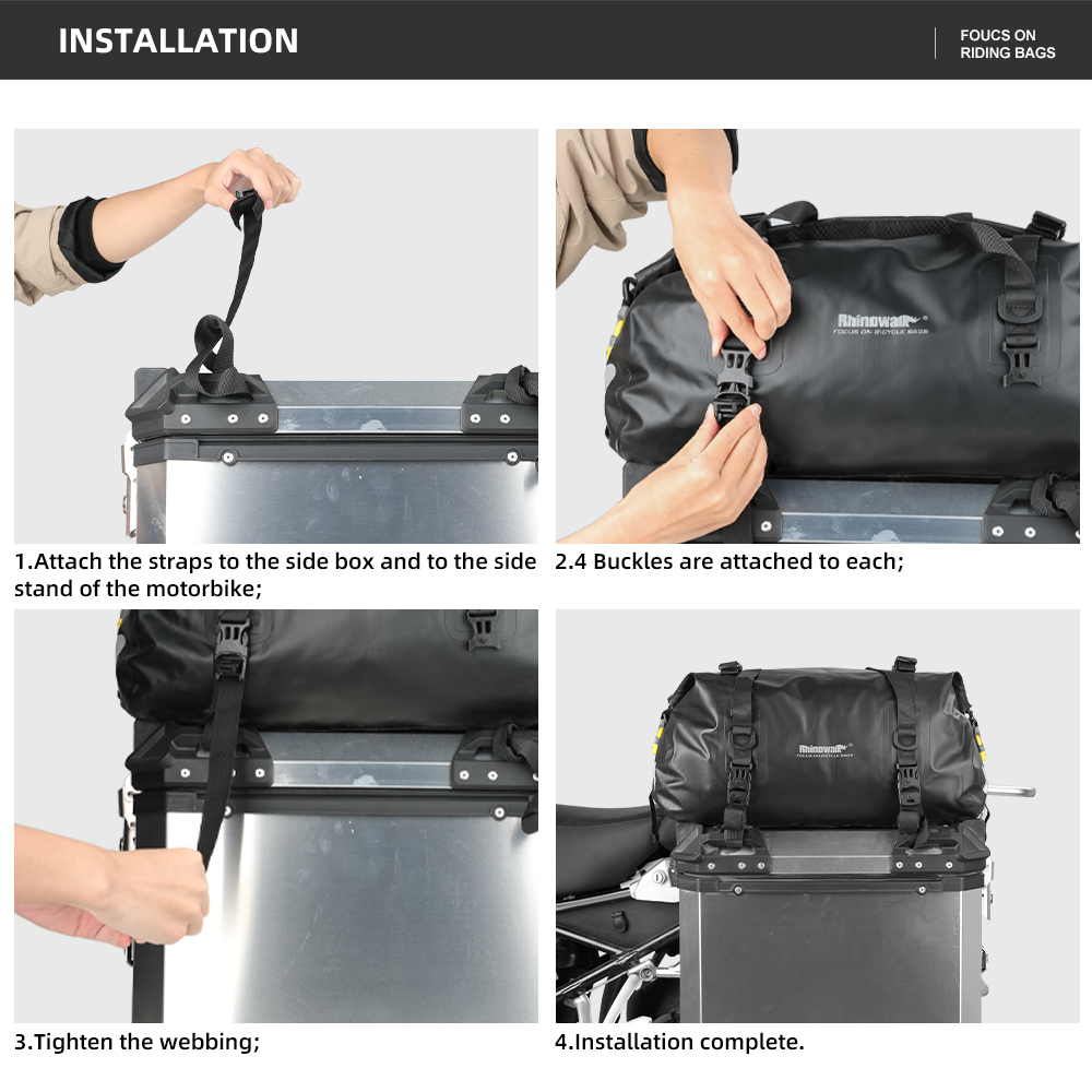 Rhinowalk Motor Side Box Top P - Panniers Waterproof Rear review and price